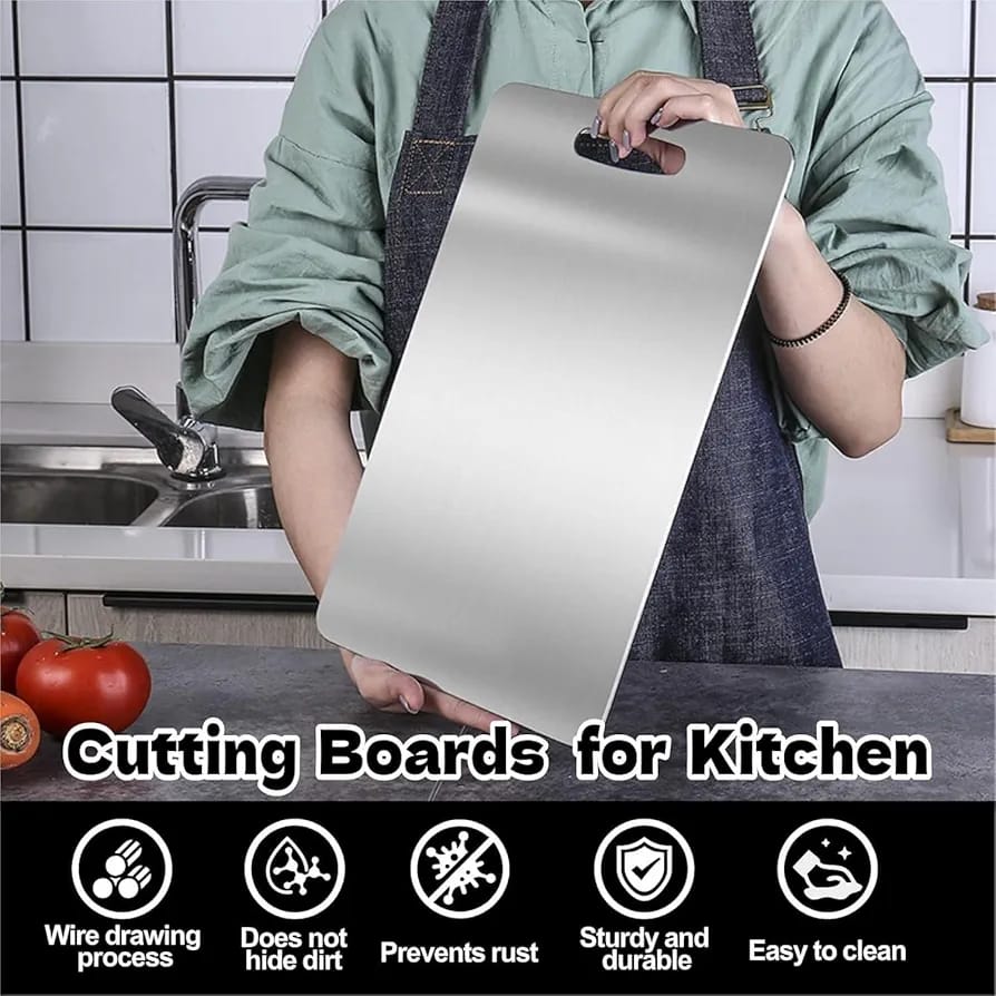 Titanium Chopping Board – Ultra-Durable, Knife-Friendly, Antibacterial Cutting Surface